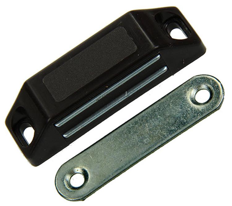Mack 1015925 - 2 Magnetschlösser, schweres Modell, brauner Kunststoff | 10 Stück