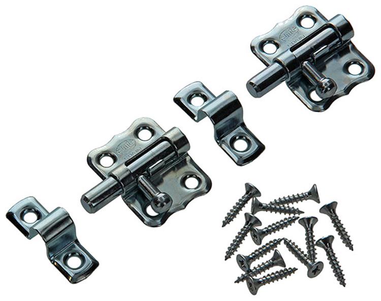 Mack 1013474 – 2 amerikanische Riegel verzinkt a 25 – b 10 mm | 5 Stück