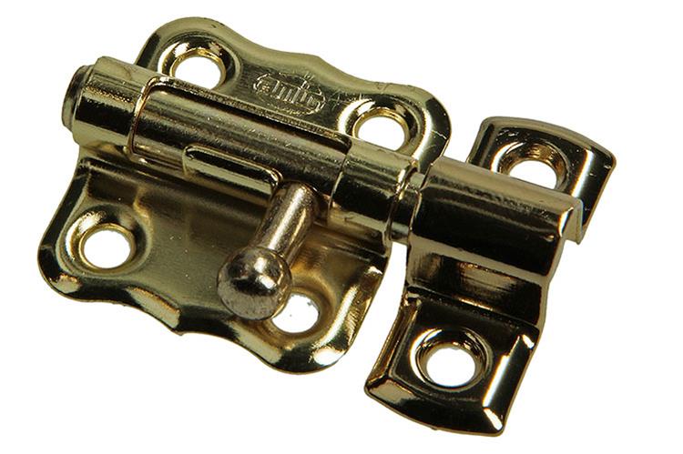Mack 1015934 – 1 amerikanischer Riegel vermessingt A 30 – B 15 mm | 5 Stück