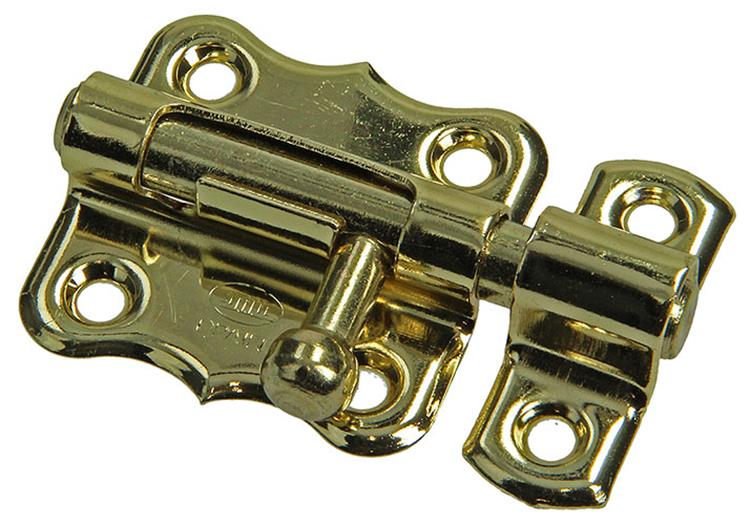 Mack 1015935 – 1 amerikanischer Riegel vermessingt A 40 – B 20 mm | 5 Stück