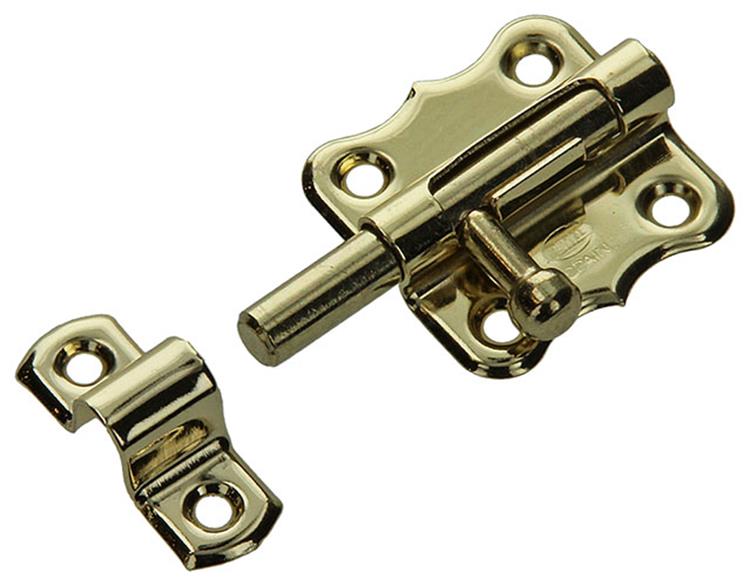 Mack 1015935 – 1 amerikanischer Riegel vermessingt A 40 – B 20 mm | 5 Stück