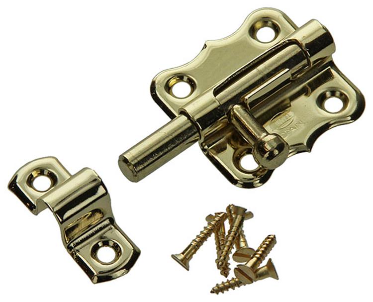 Mack 1015935 – 1 amerikanischer Riegel vermessingt A 40 – B 20 mm | 5 Stück