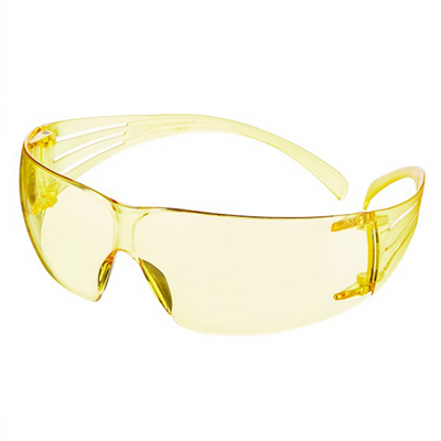3m 1068879 - Secu SF200 Schutzbrille Anti-Kratz, gelbe Linse, 1 Stk, 6 | 6 Stück