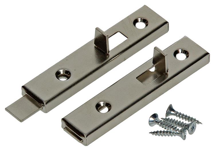 Mack 1013561 - 2 Möbelschubladen vernickelt a 70 - b 11,5 mm | 10 Stück