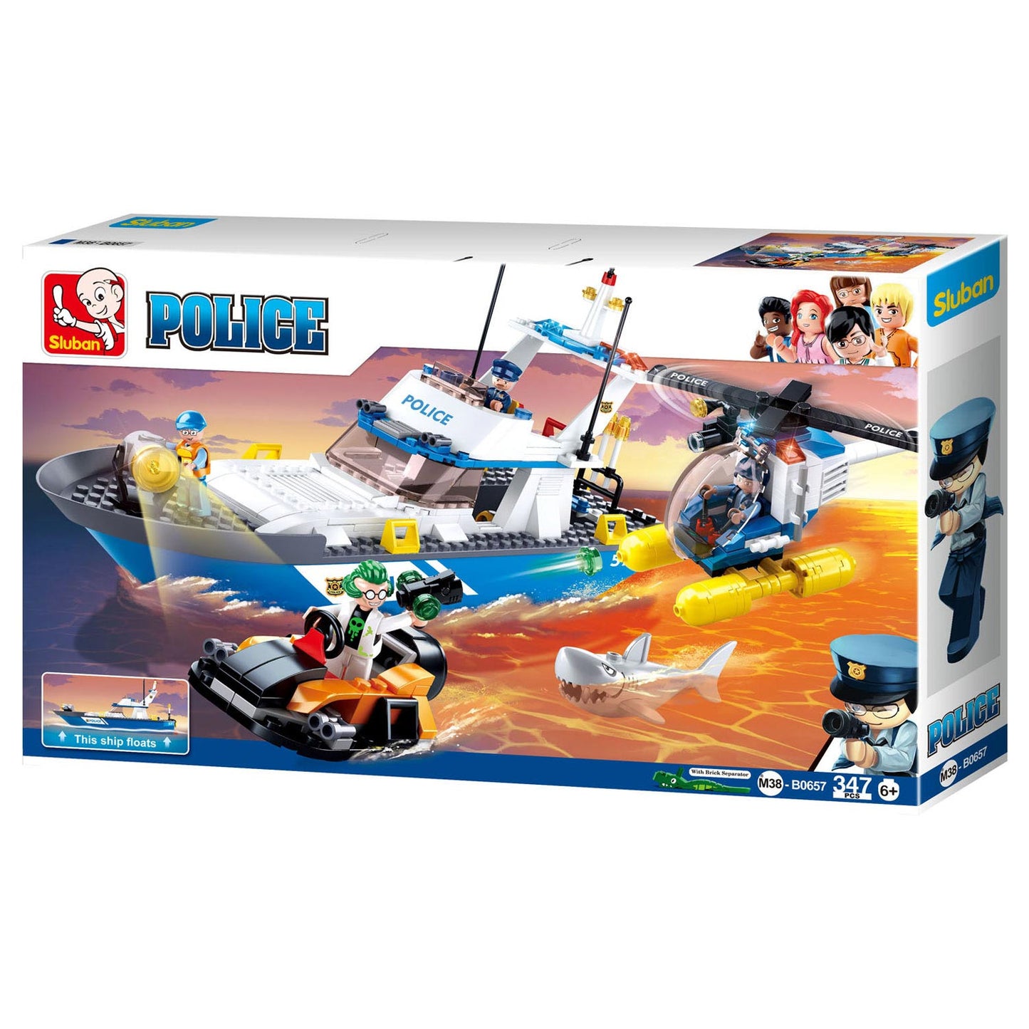 Sluban-Polizeiboot