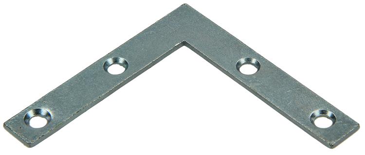 Mack 1013303 - 8 flache Quadrate verzinkt 60x60x10x2mm | 10 Stück