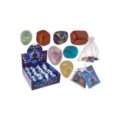 Out-of-the-Blue-Chakra-Steine, 7 Stück, 1,5 x 1 cm
