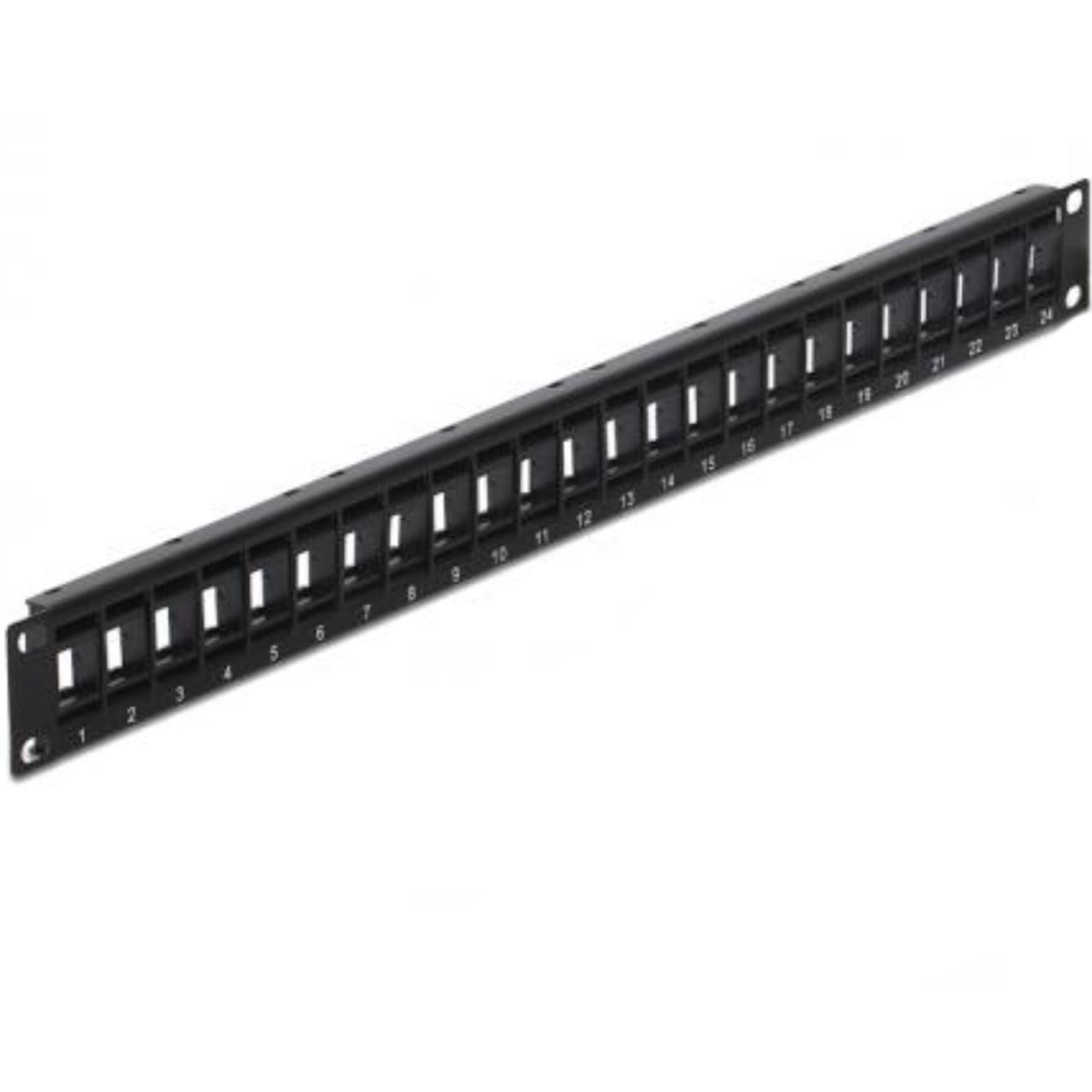 Delock 19 Keystone Patch Panel 24 Port
