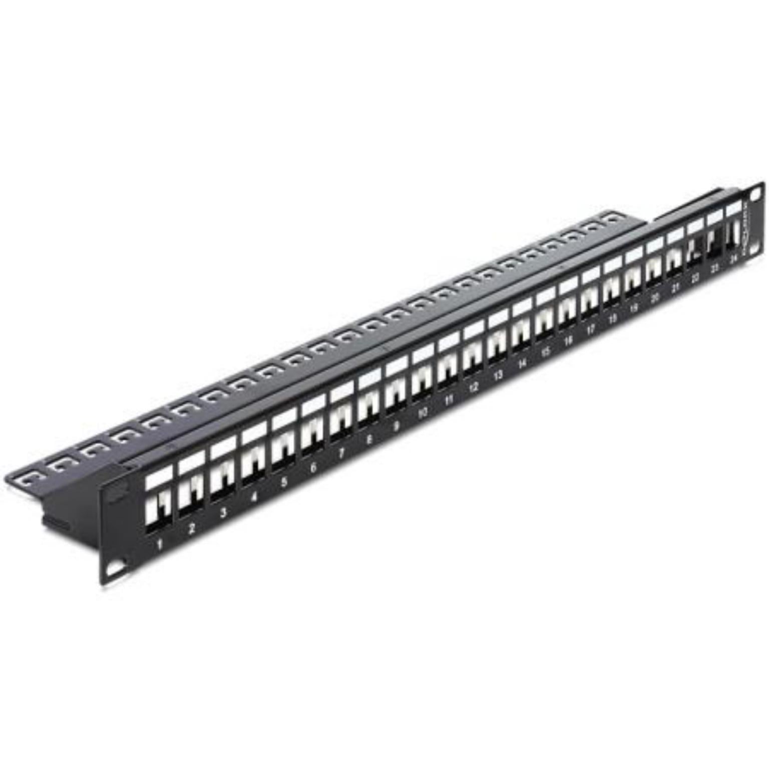 Delock 19 Keystone Patch Panel 24 Port