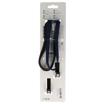 Simson Karabinerband 71cm schwarz blau anthrazit