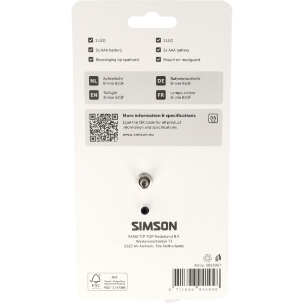 Simson Aurora Rücklicht B-Line B23F