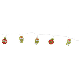 Keine Marke die Grinch-Lichtgirlande 12 LEDs, 2 Meter | 2 Stk