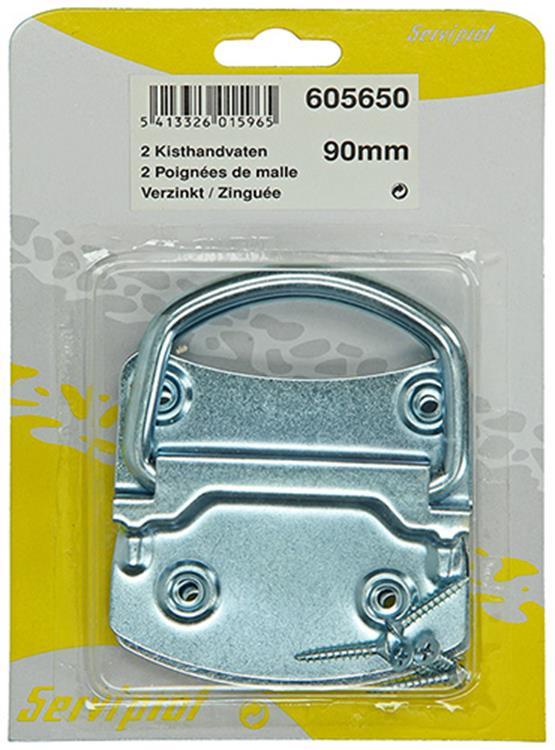 Mack 1013564 - 2 Kastengriffe verzinkt 90mm | 5 Stück