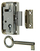 Mack 1015912 - 1 Aufputz-Möbelschloss vernickelt 15mm | 5 Stück