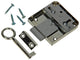 Mack 1013607 - 1 Aufputz-Möbelschloss vernickelt 40mm | 5 Stück