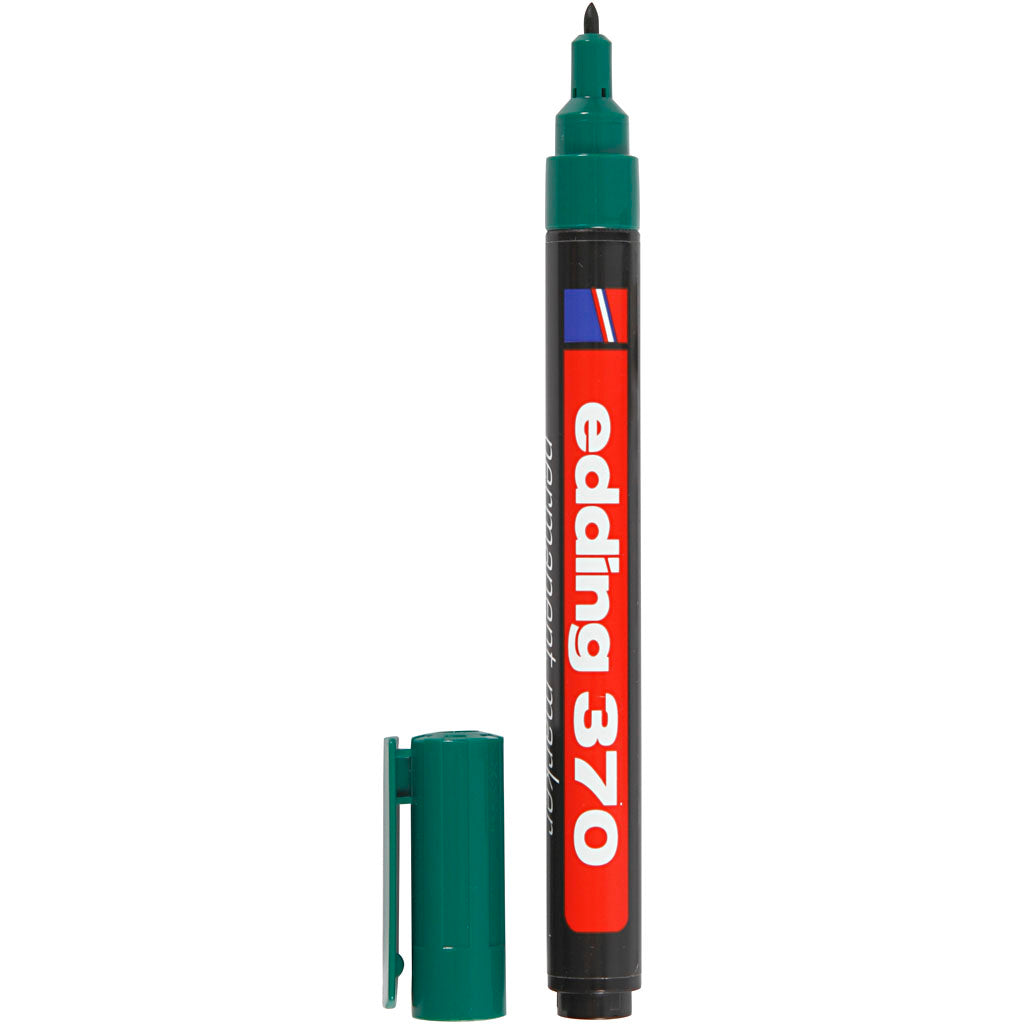 Edding 370 Marker, Liniendicke 1 mm, grün, 1 Stück