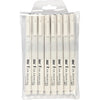 Fineliner, Liniendicke 0,03+0,05+0,1+0,2+0,3+0,5+0,8+1,0 mm, schwarz, 8 Stück 1 Box