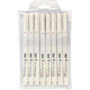 Fineliner, Liniendicke 0,03+0,05+0,1+0,2+0,3+0,5+0,8+1,0 mm, schwarz, 8 Stück 1 Box - afbeelding 2