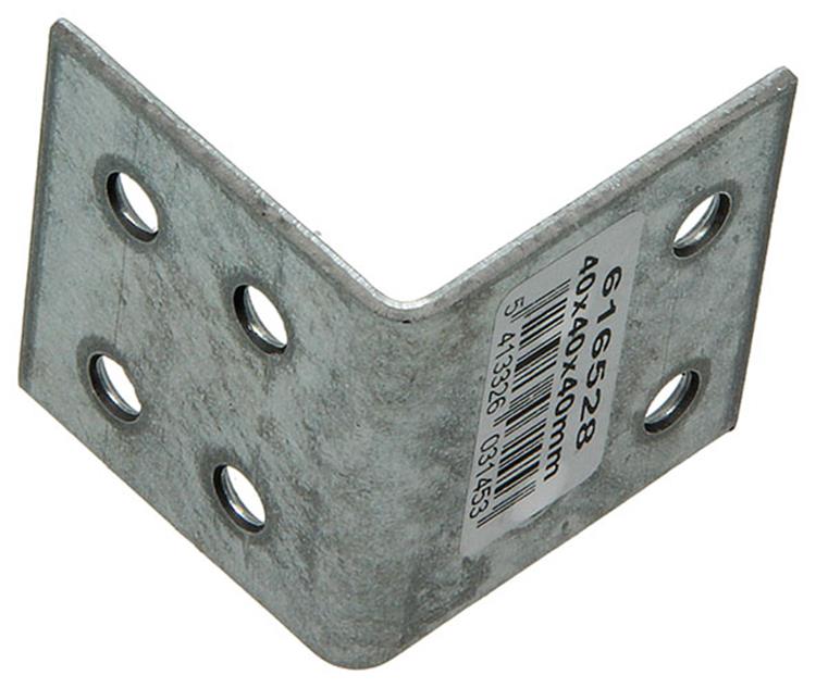 1003137 - Eckanker verzinkt 40x40x40x2mm | 100 Stück