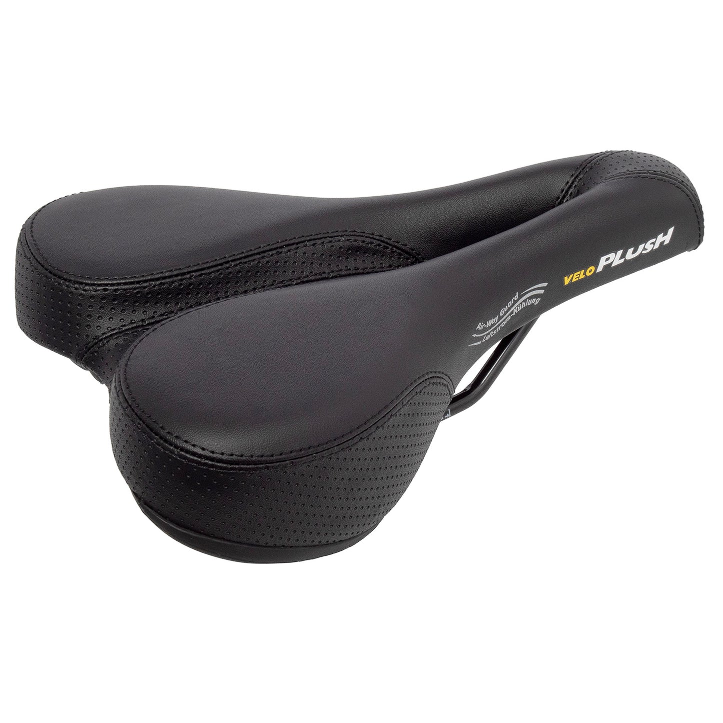 Velo Sattel Plüsch Deep Channel Schwarz