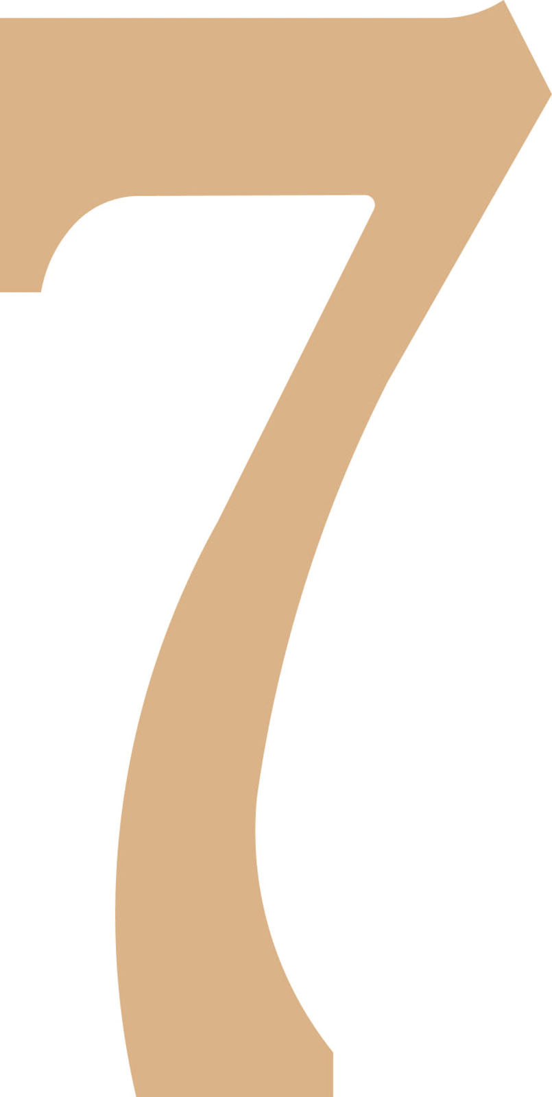Vaessen kreativ • MDF-Nummer „7“ 21,8 cm