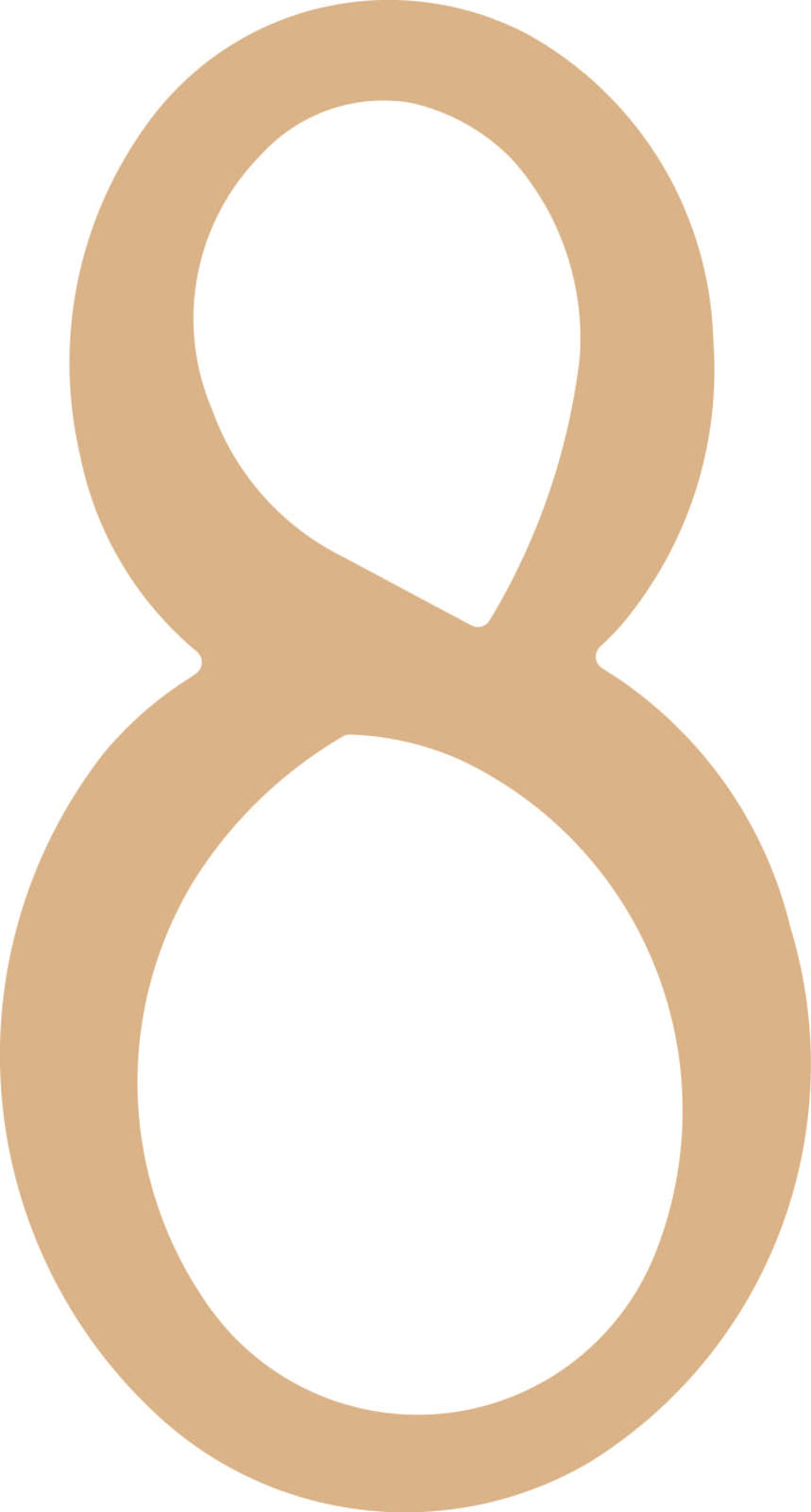 Vaessen kreativ • MDF-Nummer „8“ 21,8 cm
