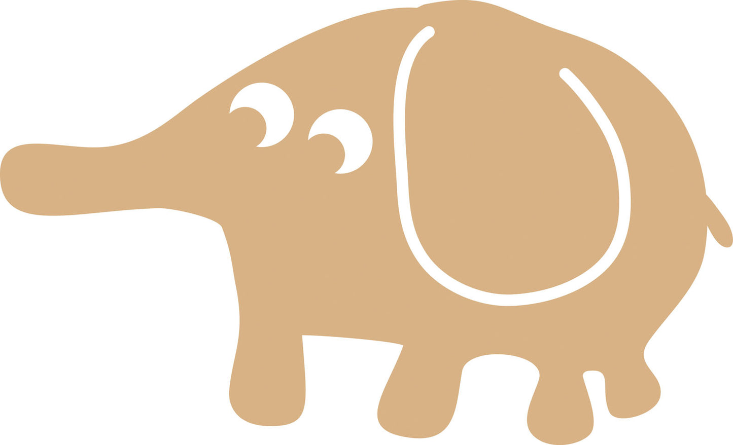 Vaessen creative • MDF-Elefant 27x16cm