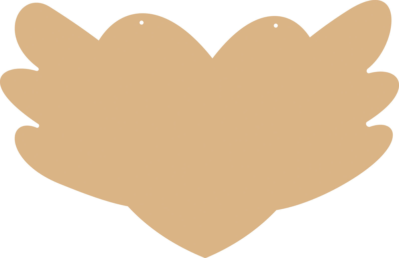 Vaessen creative • MDF-Herz 58x37cm 4mm