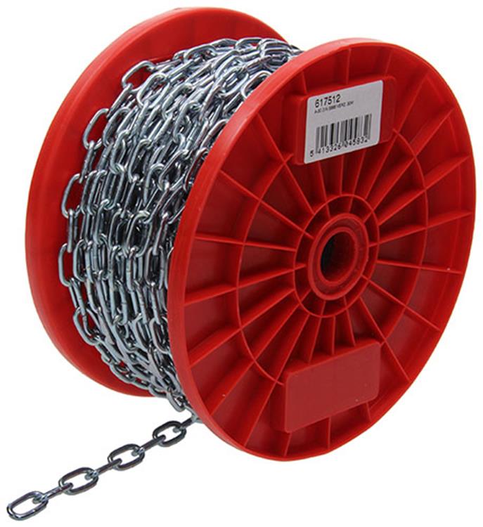 1014179 - Kettenglied kurz DIN5685-2ø 3mm L 16mm 30m WWL 40 kg | 30 Stück