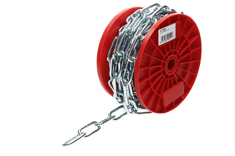 1014186 - geschweißte Kette verzinkt langes Glied C-60 DIN5685-1 6,0x42mm 10m | 10 Stück