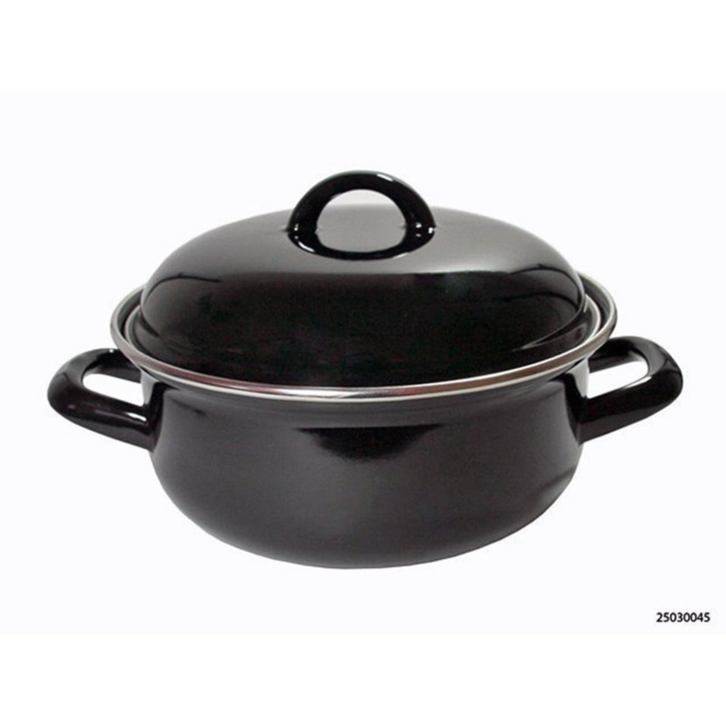 Küchengeräte, emaillierte schwarze Bratpfanne, 20 cm, 3 Liter