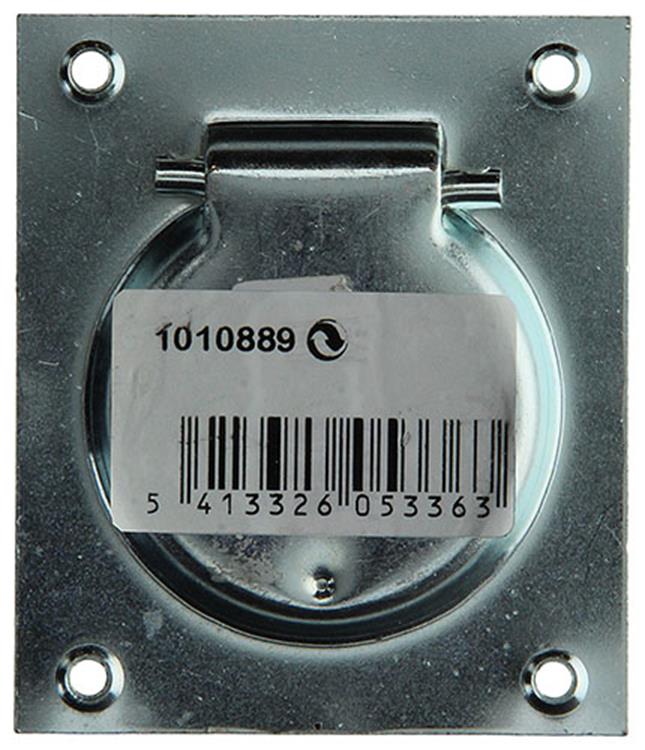 1010889 - Lukenring blau verzinkt 75 x 90 mm | 10 Stück
