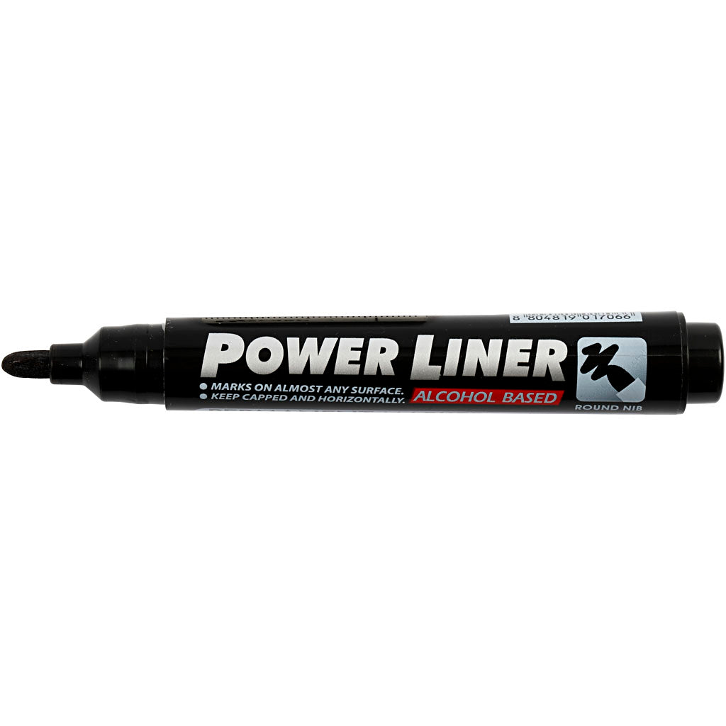 Mungyo Power Liner, Strichstärke 1,5-3 mm, schwarz, 1 Stück