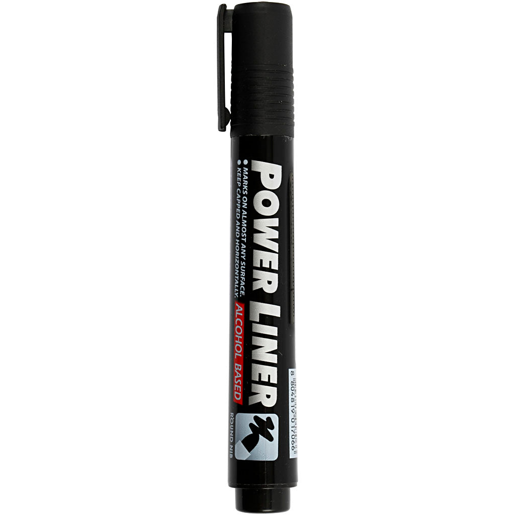 Mungyo Power Liner, Strichstärke 1,5-3 mm, schwarz, 1 Stück