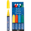 Poster-Hobbymarker, Strichstärke 3 mm, blau, grün, rot, gelb, 4 Stück 1 Box