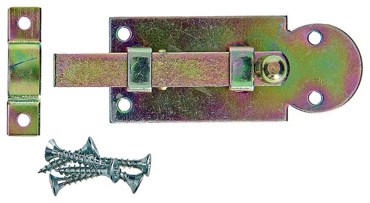 Mack 1014263 – Fensterschieber mit rundem Knopf, bichromatiert A 60 – B 10 mm | 5 Stück