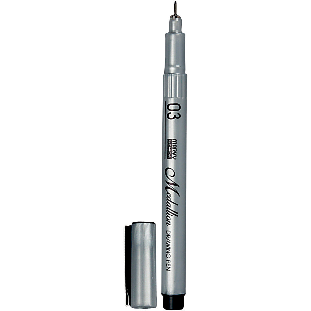 Medaillon -Zeichnungsstift, Liniendicke 0,3 mm, schwarz, 1 Stück