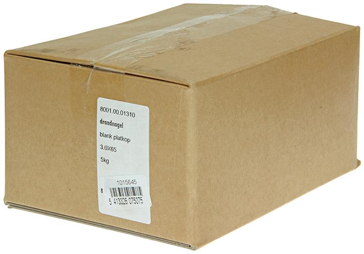 1015645 - Karton 5 kg. Nägel Flachkopf 3,0x65 mm | 2 Stk