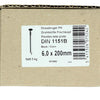 1015662 - Karton 5 kg. Nägel Flachkopf 6,5x200 mm | 2 Stk
