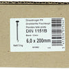 1015662 - Karton 5 kg. Nägel Flachkopf 6,5x200 mm | 2 Stk