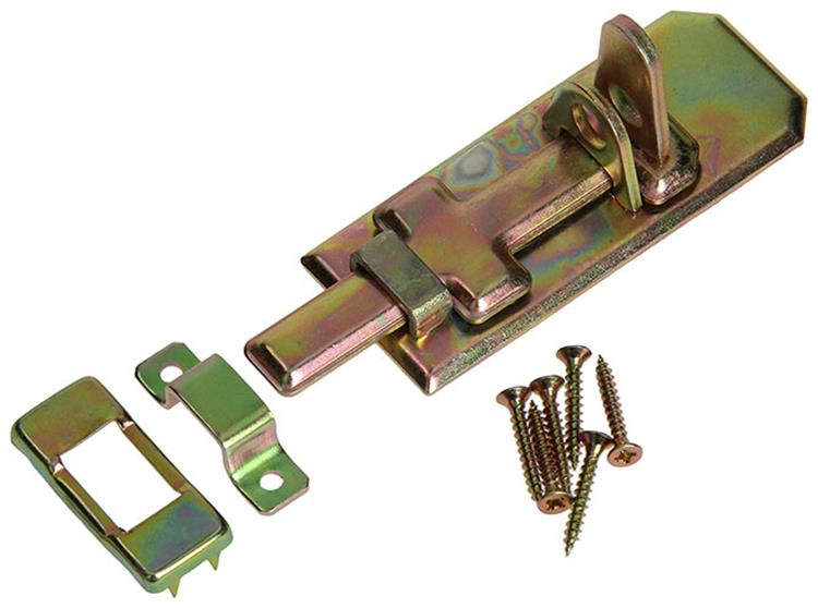 Mack 1014281 - Sicherheitsschieber für Vorhängeschloss, Bichromat 100mm | 5 Stück