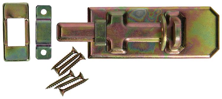Mack 1014281 - Sicherheitsschieber für Vorhängeschloss, Bichromat 100mm | 5 Stück