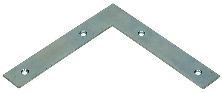 1014295 - 8 flache Quadrate verzinkt 125x125x20mm | 10 Stück