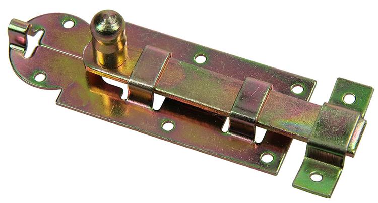 Mack 1014264 – Fensterschieber mit rundem Knopf, bichromatiert A 80 – B 20 mm | 5 Stück