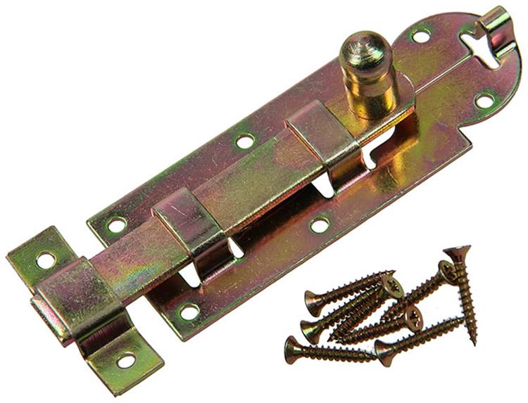 Mack 1014264 – Fensterschieber mit rundem Knopf, bichromatiert A 80 – B 20 mm | 5 Stück