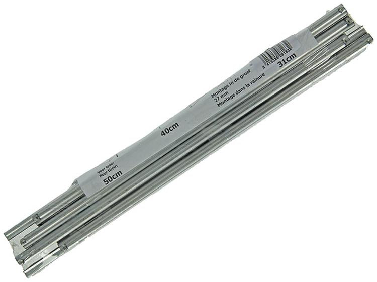 1014513 - pr. Teleskop-Kugelschubladenführungen verzinkt 50cm 25kg | 5 Stück