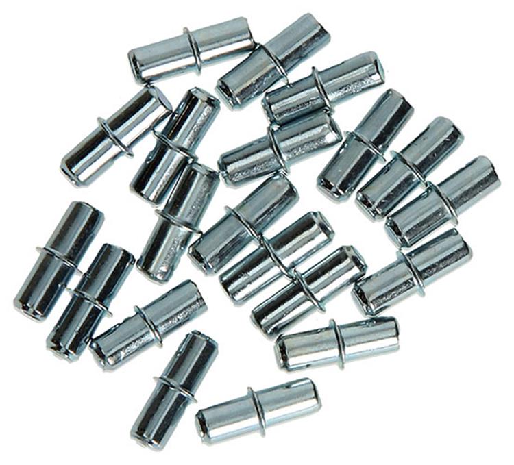 Mack 1013701 - 20 Regalträger aus verzinktem Stahl ø 5 x 16 mm | 5 Stück