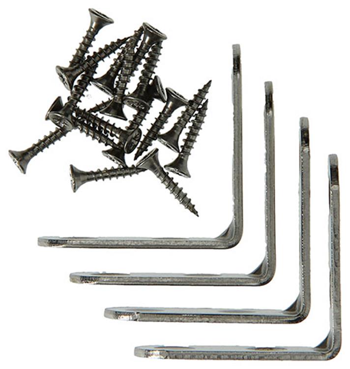 Mack 1013712 - 4 Stuhlhaken Edelstahl 40x40mm | 10 Stück