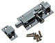Mack 1013684 – 1 Schieberiegel Messing verchromt A 50 – B 16 mm | 5 Stück