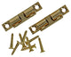 Mack 1013771 - 2 Kugelschnappverschlüsse Messing H 44 x B 8 mm | 5 Stück